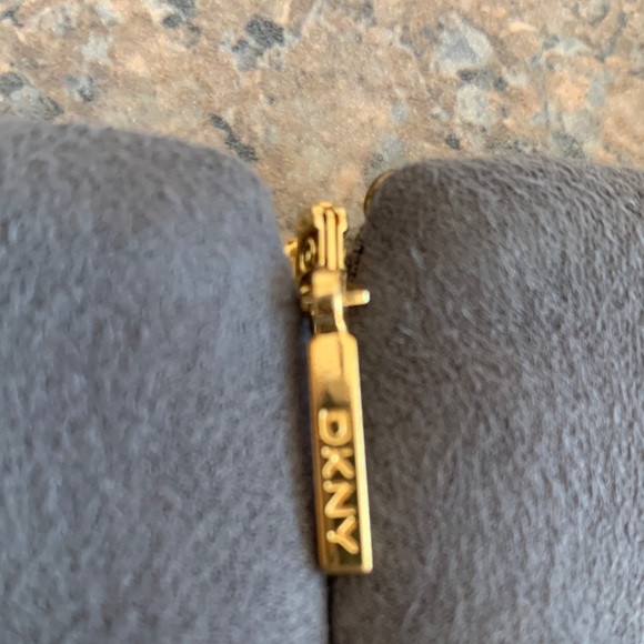 EUC DKNY Charcoal Gray Faux Suede Sleeveless Mini Dress Western Cowgirl Size 10 - Picture 8 of 9